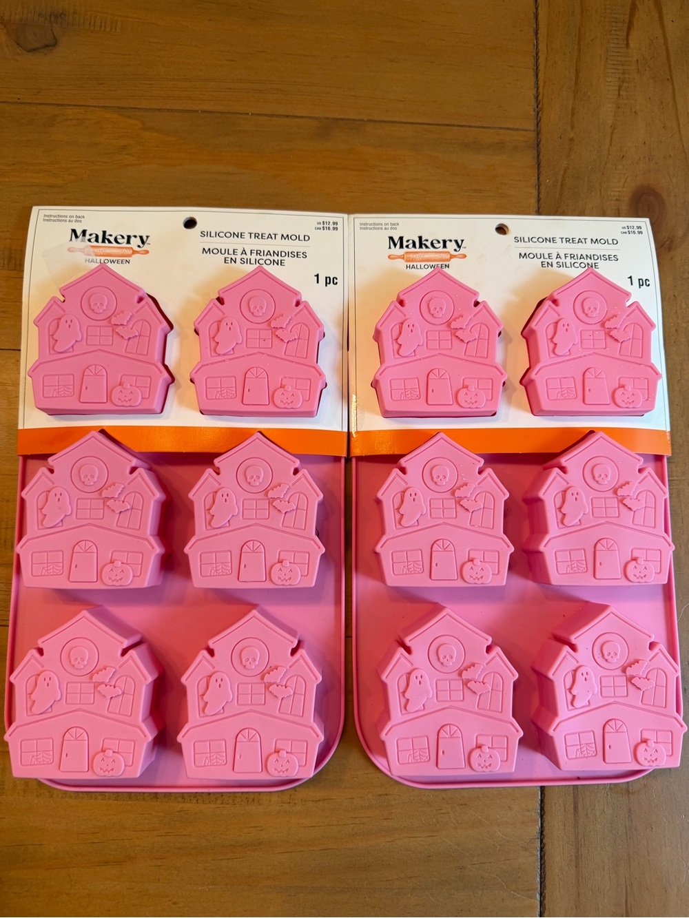 Halloween House Silicone Treat Molds (Set of 2)